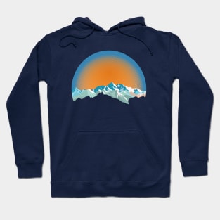 Vintage Snow Mountain Peak Hoodie